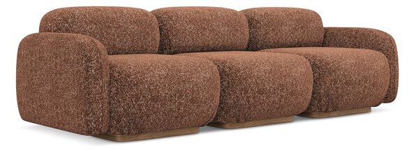 Divano componibile arancione/marrone 270 cm Ailani – Makamii