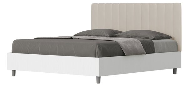Letto Matrimoniale 160x190 cm Senza Rete Kaia Tortora