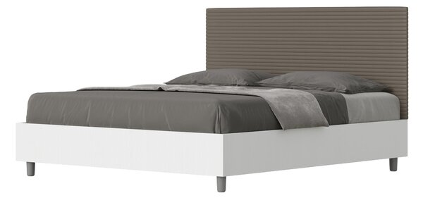 Letto Matrimoniale 160x190 cm Senza Rete Level Cappuccino