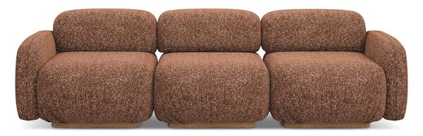 Divano componibile arancione/marrone 270 cm Ailani – Makamii