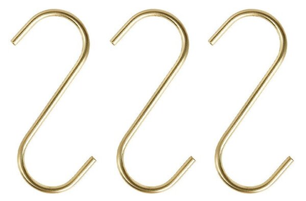 Set di ganci da appendere color ottone in acciaio inox 3 pz Pieni – OYOY Living Design
