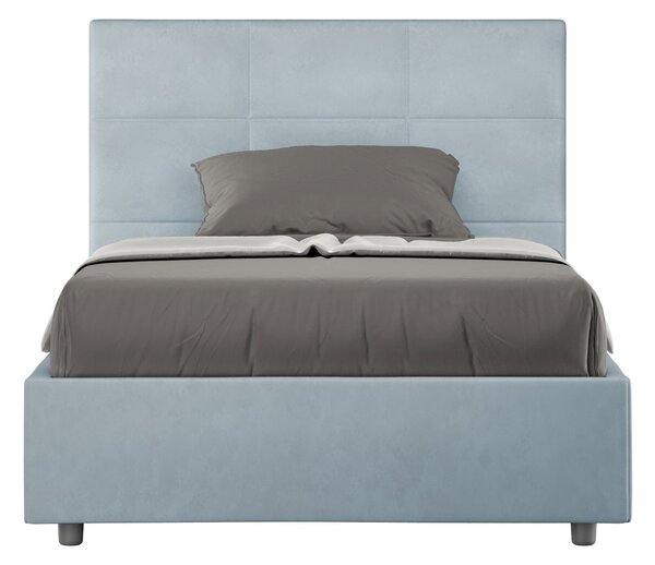 Letto 1 Piazza e Mezzo 120x190 cm Senza Rete Mika Azzurro