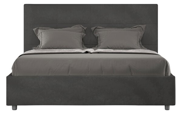 Letto Matrimoniale Francese 140x190 cm Senza Rete Mika Grigio