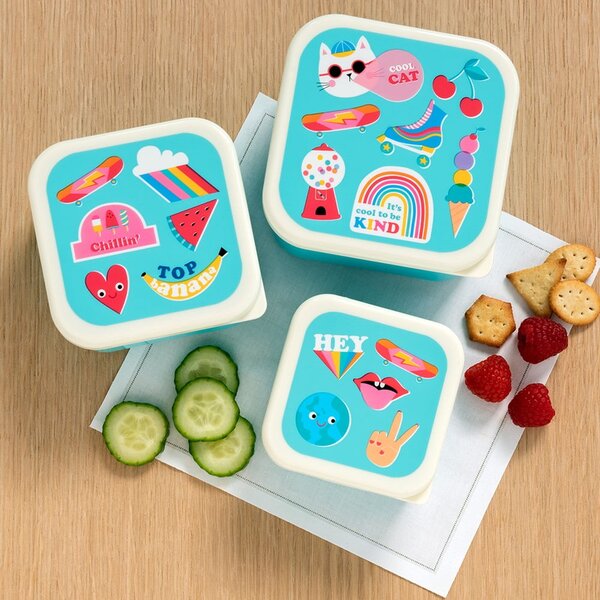 Portapranzo per bambini turchesi 3 pz Top Banana – Rex London