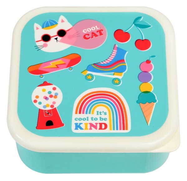 Portapranzo per bambini turchesi 3 pz Top Banana – Rex London