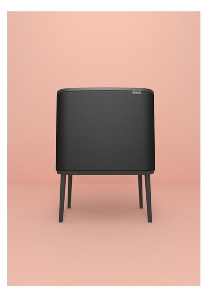 Cestino per la spazzatura in acciaio in nero opaco touch 36 l Bo Touch Bin – Brabantia