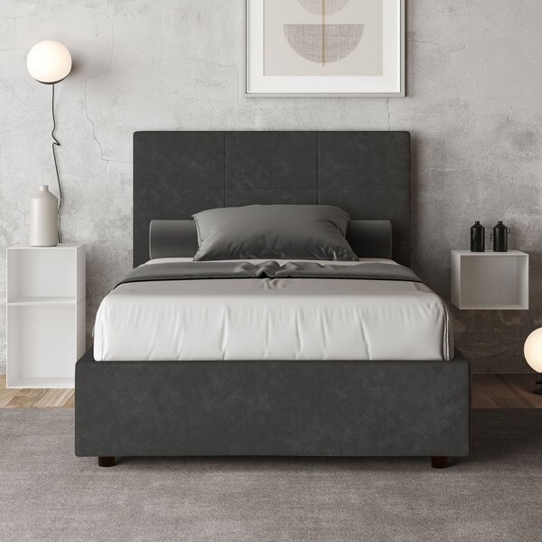 Letto 1 Piazza e Mezzo 120x190 cm Senza Rete Mika Grigio