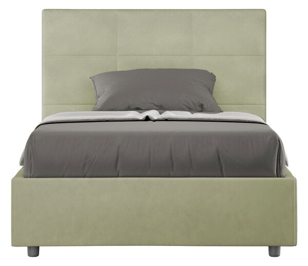 Letto 1 Piazza e Mezzo 120x190 cm Senza Rete Mika Tè verde