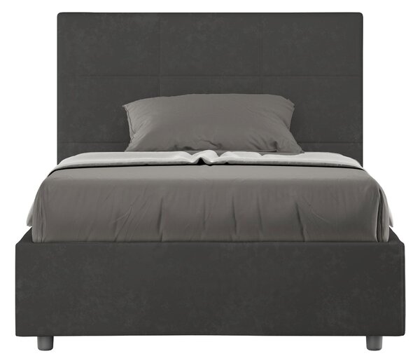 Letto 1 Piazza e Mezzo 120x190 cm Senza Rete Mika Grigio