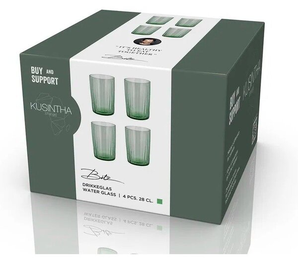 Set di bicchieri 4 pz 280 ml Kusintha – Bitz