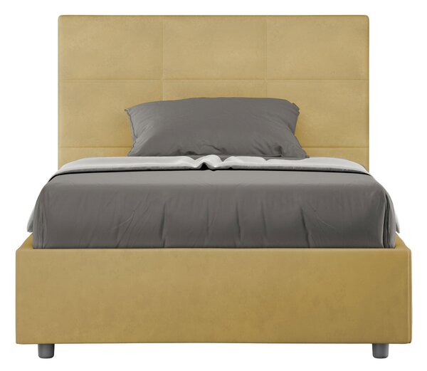 Letto 1 Piazza e Mezzo 120x190 cm Senza Rete Mika Ocra