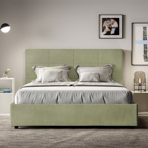 Letto Matrimoniale Francese 140x190 cm Senza Rete Mika Tè verde