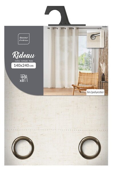 Tenda color crema 140x240 cm Pauline – douceur d'intérieur
