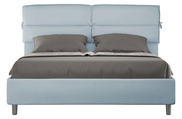 Letto Matrimoniale 160x190 cm Senza Rete Nandy Azzurro