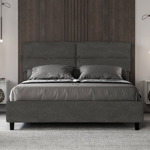 Letto Matrimoniale 160x190 cm Senza Rete Nandy Grigio