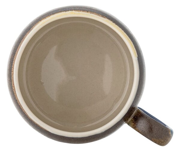 Tazze in set blu e marroni in gres 4 pz 400 ml Sheen – Bloomingville