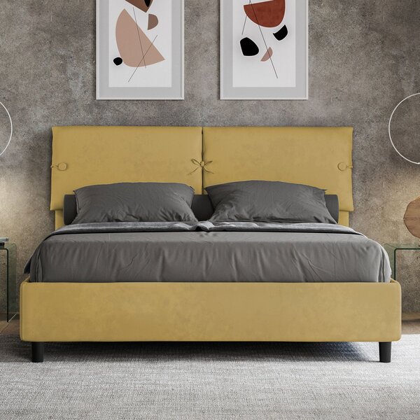 Letto Matrimoniale 160x190 cm Senza Rete Sleeper Ocra
