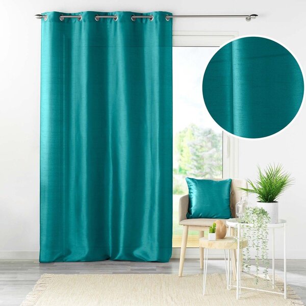Tenda blu in microsatinato 140x240 cm Shana – douceur d'intérieur