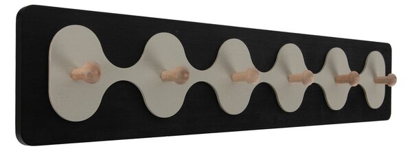 Attaccapanni da parete nero 60 cm Rizar – PT LIVING