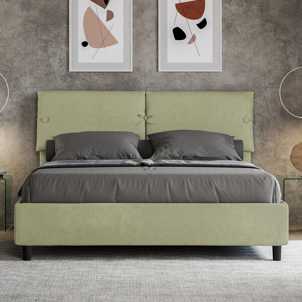 Letto Matrimoniale 160x190 cm Senza Rete Sleeper Tè verde