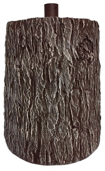 Base Tronco Naturale Ø24/32x36 cm per Albero di Natale Artificiale Effetto Legno