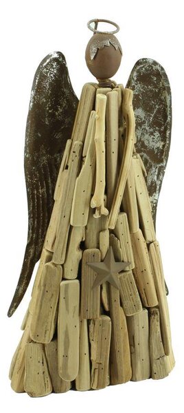 Angelo in legno cm 24x11xh50