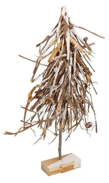 Albero tessuto rattan innevato cm 30x6xh65