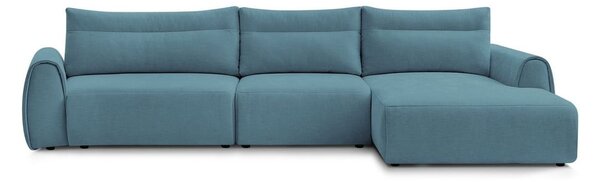 Divano angolare blu Aden – Bobochic Paris