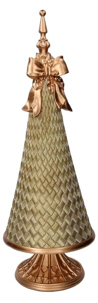 Albero resina effetto metallo oro cm Ø23,6xh66