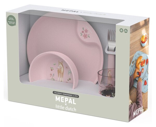 Set da pranzo per bambini in plastica 6 pz Fairy Garden by Little Dutch – Mepal