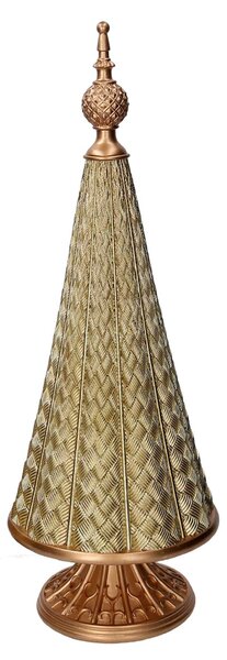 Albero resina effetto metallo oro cm Ø19,3xh53,3