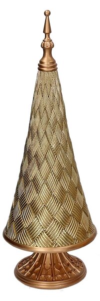 Albero resina effetto metallo oro cm Ø16,2xh45,7
