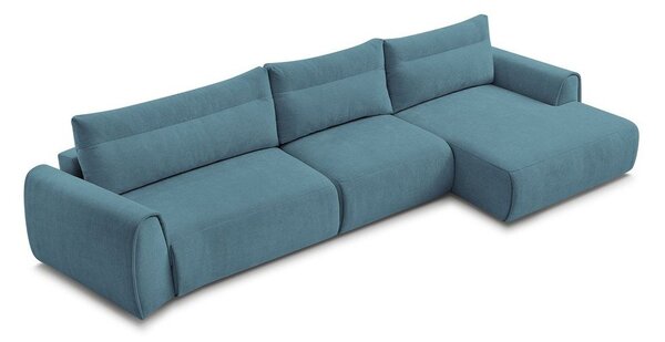 Divano angolare blu Aden – Bobochic Paris