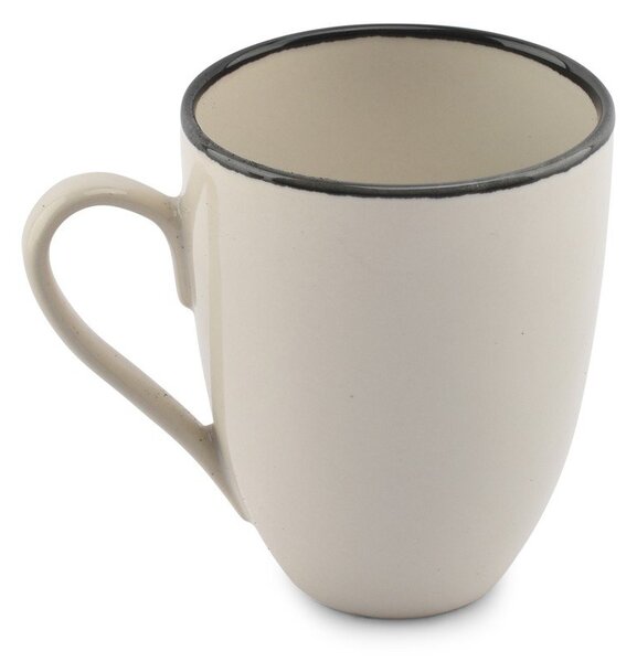 Tazza nera/color crema in gres 350 ml Gravel – ONA
