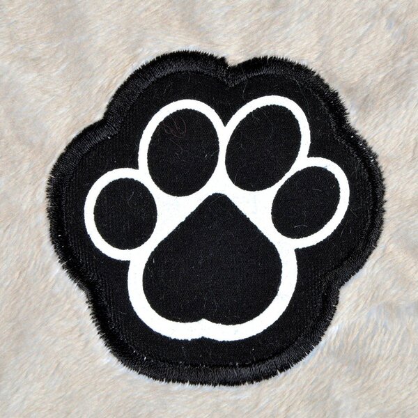 Cuccia beige in camoscio per cane 107x62 cm Flakes – Love Story