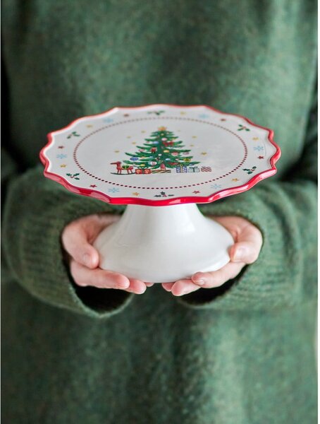 Alzatina in ceramica a tema natalizio Naive – Bloomingville