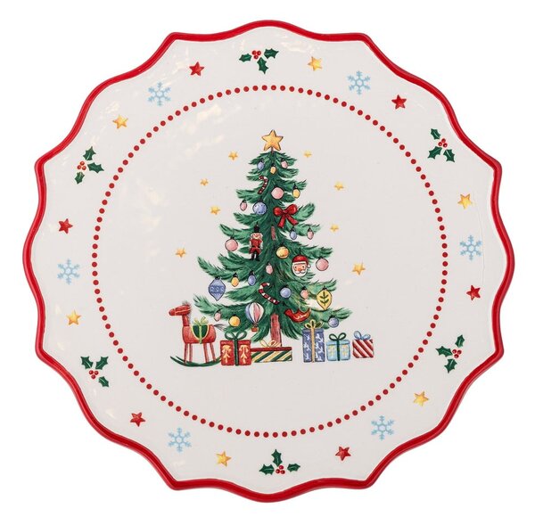 Alzatina in ceramica a tema natalizio Naive – Bloomingville