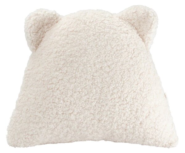Cuscino per divano da bambini color crema con rivestimento in bouclé Bear – Wigiwama