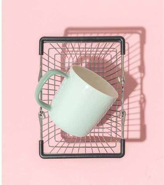 Tazza blu in new bone china 370 ml Mae – ONA