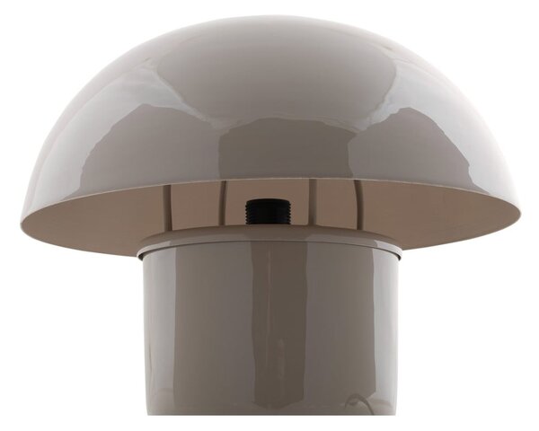 Lampada da tavolo grigia con paralume in metallo (altezza 25 cm) Fat Mushroom - Leitmotiv