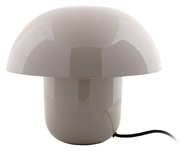 Lampada da tavolo grigia con paralume in metallo (altezza 25 cm) Fat Mushroom - Leitmotiv