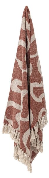 Coperta marrone in cotone riciclato 130x160 cm Salobre – Bloomingville