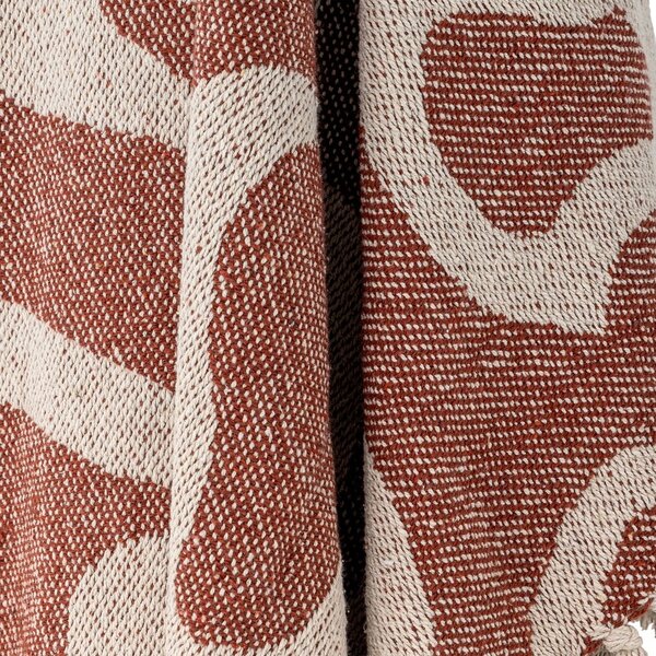 Coperta marrone in cotone riciclato 130x160 cm Salobre – Bloomingville