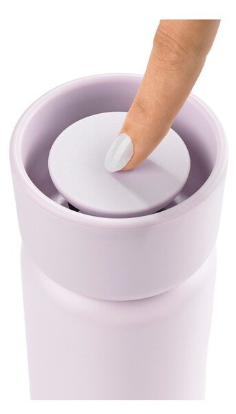 Tazza termica rosa chiaro in acciaio inox 400 ml Singles – Zone
