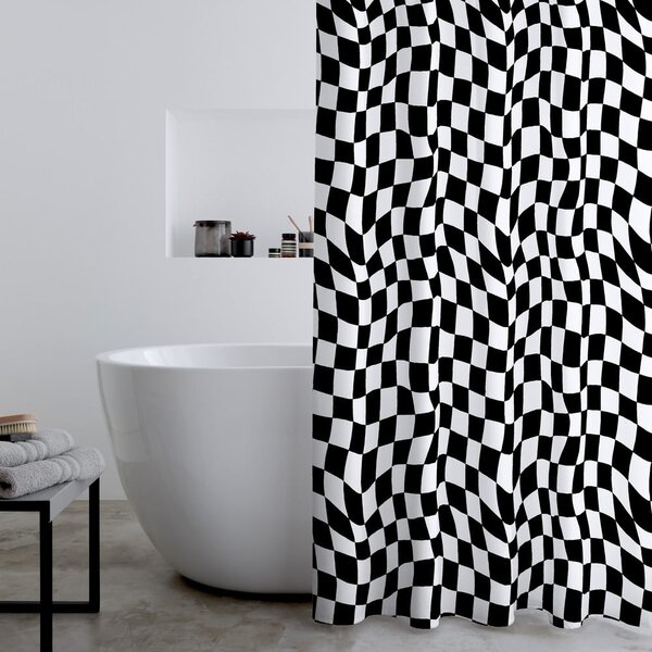 Tenda per doccia 180x180 cm Checkerboard – Catherine Lansfield