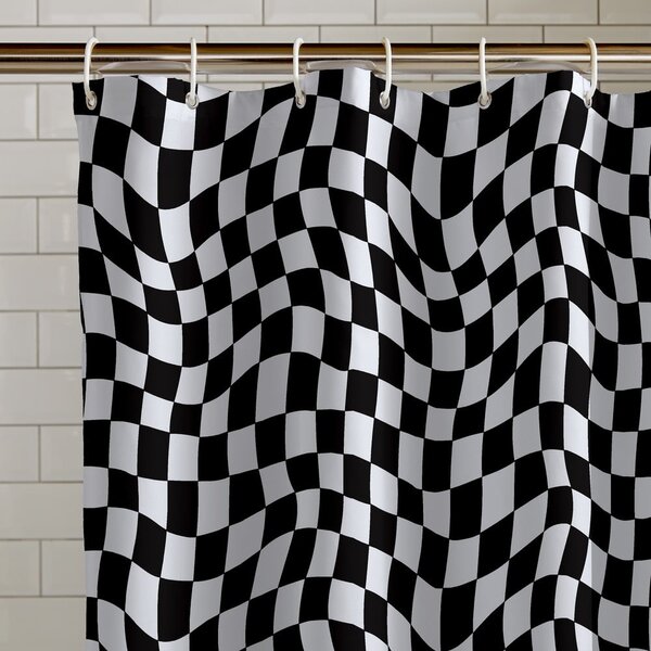 Tenda per doccia 180x180 cm Checkerboard – Catherine Lansfield