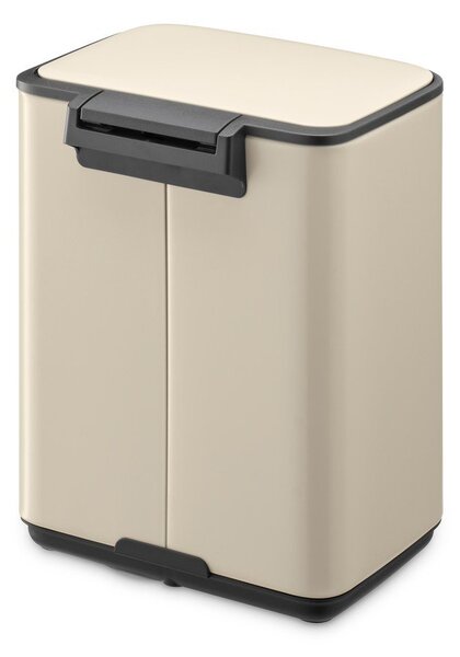 Cestino per la spazzatura beige in acciaio con pedale 4 l Bo – Brabantia