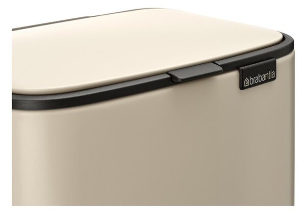 Cestino per la spazzatura beige in acciaio con pedale 4 l Bo – Brabantia