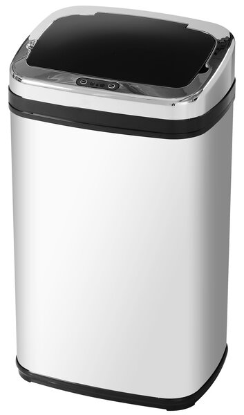 Pattumiera Automatica HOMCOM 72L A 3 Scomparti Con Sensore Infrarossi - Acciaio E ABS, Design Moderno Per Cucina - Foto 9