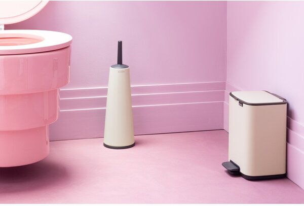 Cestino per la spazzatura beige in acciaio con pedale 4 l Bo – Brabantia
